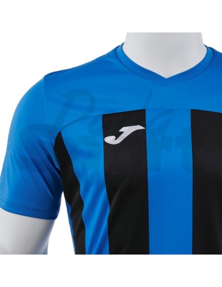 Joma Maglia Gara Inter VI Azzurro Nero Tecnica Calcio Uomo Manica Corta
