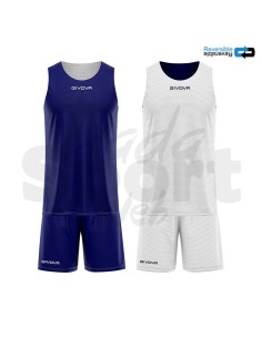 Kit Basket Reverse Givova Blu Bianco  Completo...