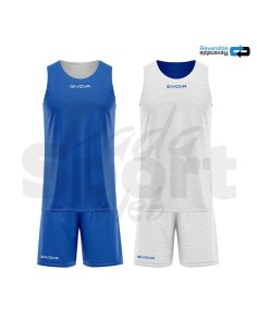 Kit Basket Reverse Givova Azzurro Bianco  Completo...