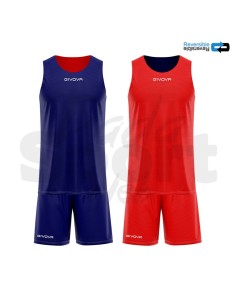 Kit Basket Reverse Givova Blu Rosso  Completo...