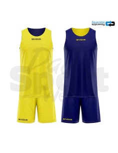 Kit Basket Reverse Givova Giallo Blu  Completo...