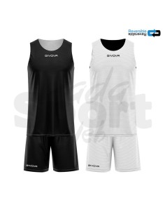 Kit Basket Reverse Givova Nero Bianco  Completo...