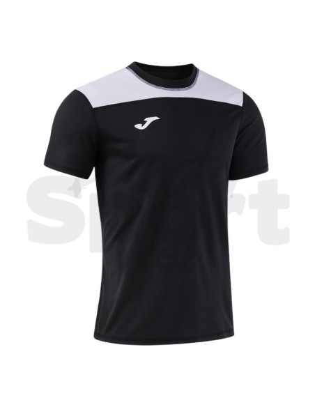 Joma Maglia Manica Corta Phoenix III Nero Bianco Tecnica Uomo Multisport