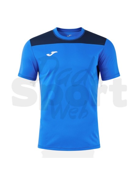 Joma Maglia Manica Corta Phoenix III Azzurro Blu Tecnica Uomo Multisport