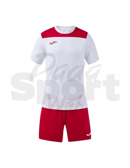 Joma Phoenix III Bianco Rosso Completo Calcio Uomo/Bambino