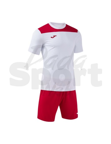 Joma Phoenix III Bianco Rosso Completo Calcio Uomo/Bambino
