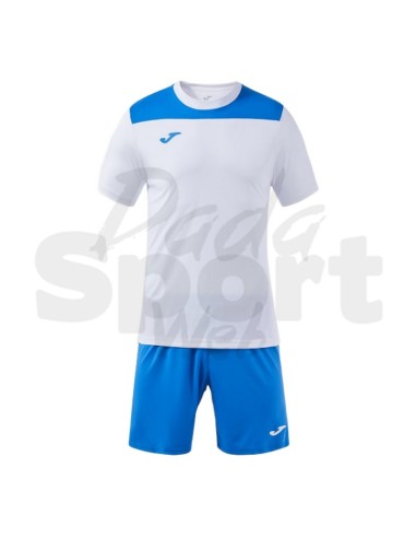 Joma Phoenix III Bianco Azzurro Completo Calcio...