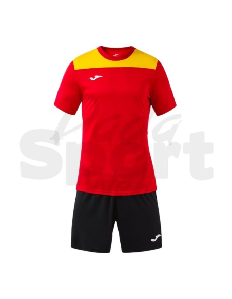 Joma Phoenix III Rosso Giallo Completo Calcio Uomo/Bambino