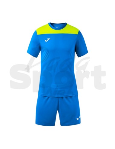 Joma Phoenix III Azzurro Giallo Completo Calcio...