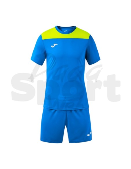 Joma Phoenix III Azzurro Giallo Completo Calcio Uomo/Bambino