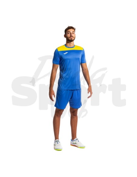 Joma Phoenix III Azzurro Giallo Completo Calcio Uomo/Bambino