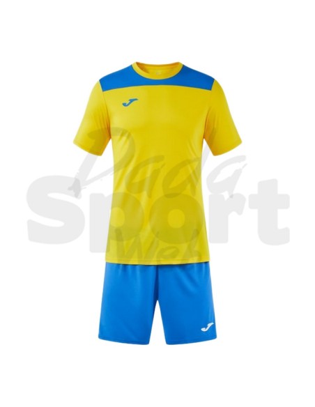 Joma Phoenix III Giallo Azzurro Completo Calcio Uomo/Bambino