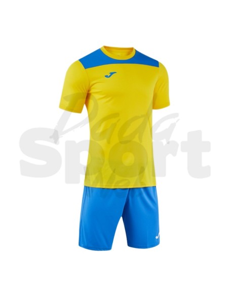 Joma Phoenix III Giallo Azzurro Completo Calcio Uomo/Bambino