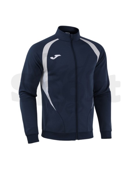 Joma Giacca Championship 20 Blu/Bianco Sportiva Uomo Full Zip in Poliestere
