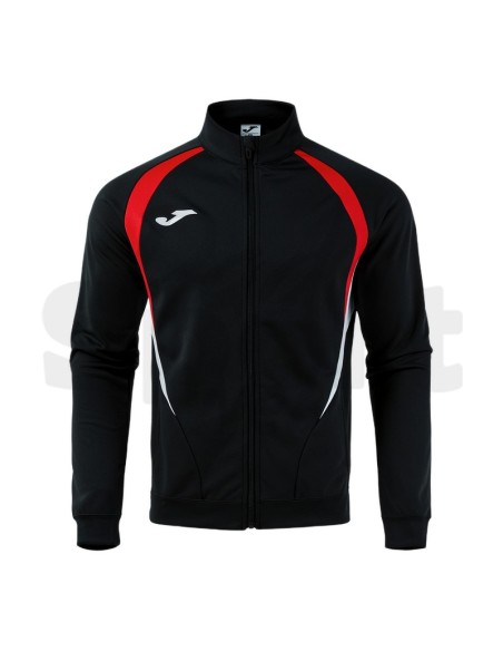 Joma Giacca Championship 20 Nero/Rosso Sportiva Uomo Full Zip in Poliestere