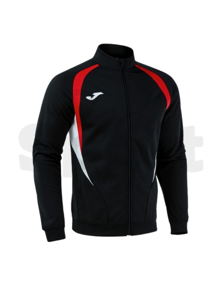 Joma Giacca Championship 20 Nero/Rosso Sportiva Uomo Full Zip in Poliestere