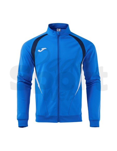 Joma Giacca Championship 20 Azzurro Blu Sportiva Uomo Full Zip in Poliestere