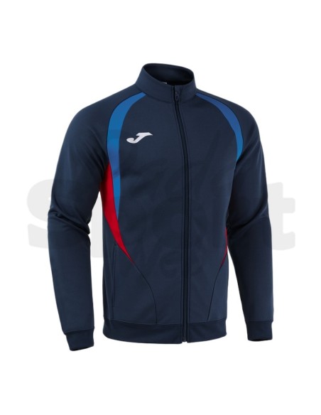 Joma Giacca Championship 20 Blu Azzurro Sportiva Uomo Full Zip in Poliestere