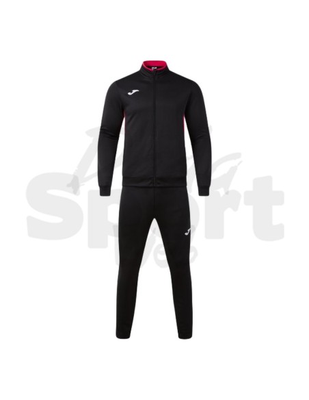 Joma Winner IV  Tuta Unisex Nero Fuxia in Poliestere con Interno in Pile