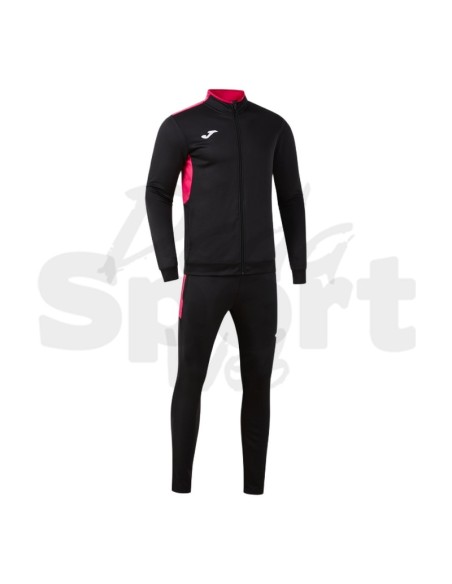 Joma Winner IV  Tuta Unisex Nero Fuxia in Poliestere con Interno in Pile