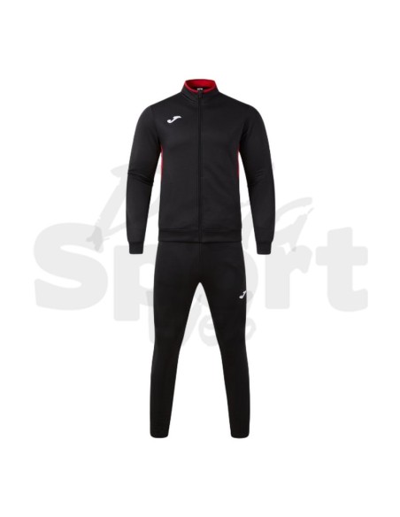 Joma Winner IV  Tuta Unisex Nero Rosso in Poliestere con Interno in Pile