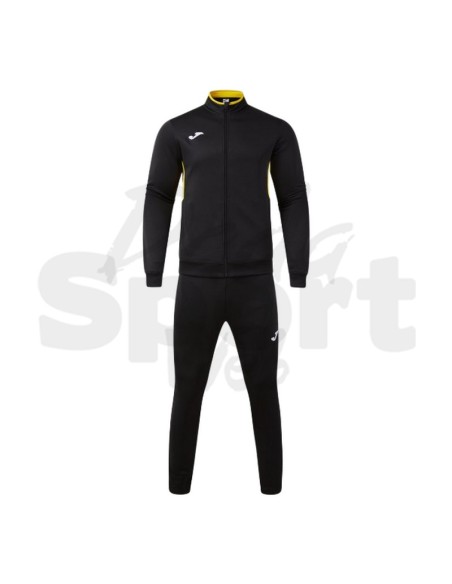 Joma Winner IV  Tuta Unisex Nero Giallo in Poliestere con Interno in Pile