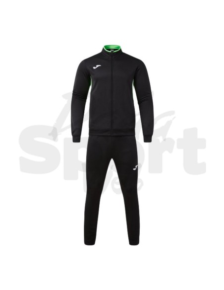 Joma Winner IV  Tuta Unisex Nero Verde Fluo in Poliestere con Interno in Pile