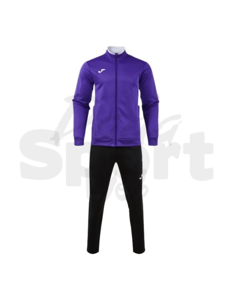 Joma Winner IV  Tuta Unisex Viola Nero in Poliestere con Interno in Pile