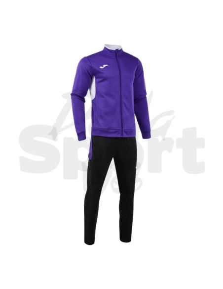 Joma Winner IV  Tuta Unisex Viola Nero in Poliestere con Interno in Pile