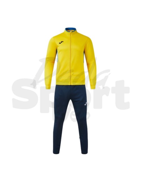 Joma Winner IV  Tuta Unisex Giallo Azzurro in Poliestere con Interno in Pile