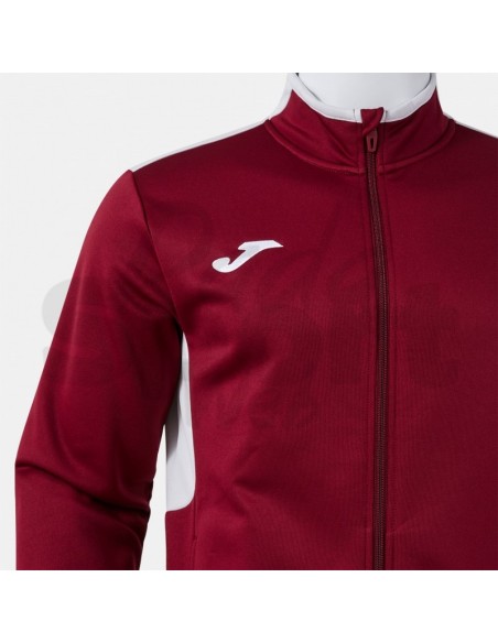 Joma Winner IV  Tuta Unisex Granata Nero in Poliestere con Interno in Pile