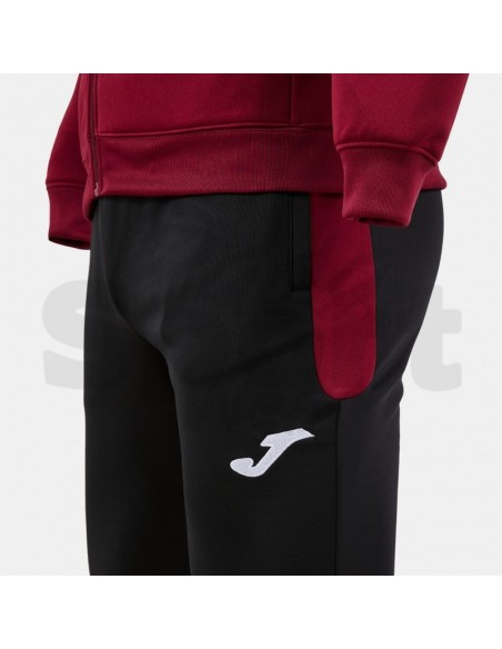 Joma Winner IV  Tuta Unisex Granata Nero in Poliestere con Interno in Pile