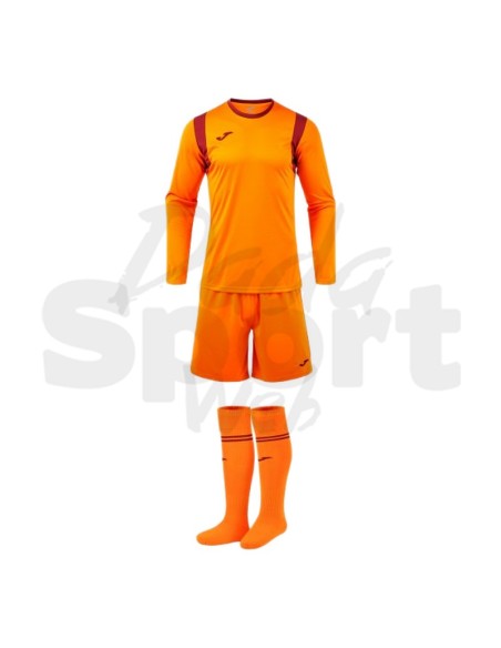 Joma Zamora XI  Set Portiere Arancio Fluo - Maglia + Pantaloncino + Calze