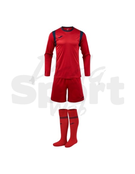 Joma Zamora XI  Set Portiere Rosso Blu - Maglia + Pantaloncino + Calze