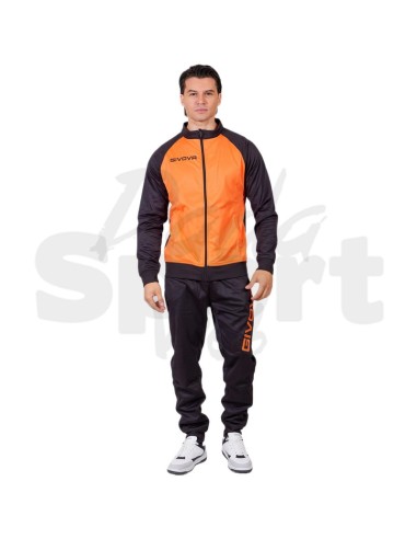 Tuta Cuba Givova Arancio Nero Completo Sportivo...