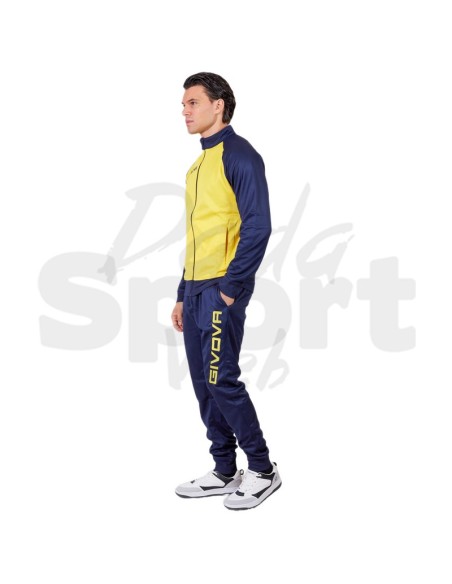 Tuta Cuba Givova Giallo Blu  Completo Sportivo Unisex