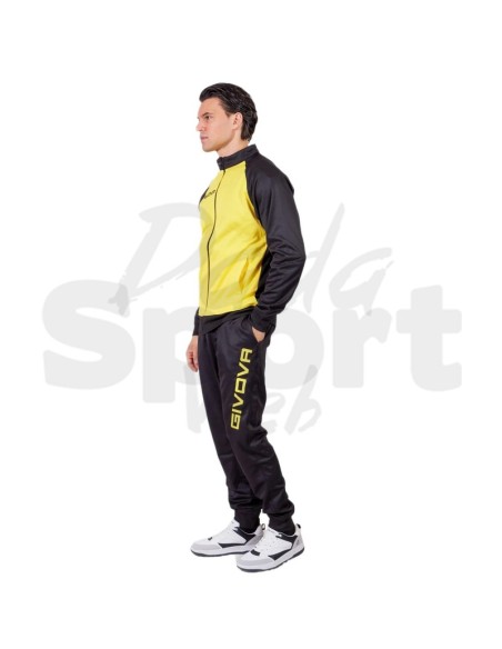 Tuta Cuba Givova Giallo Nero Completo Sportivo Unisex