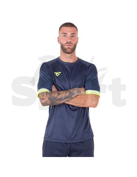 Frankie Garage Hero 07  Maglia Calcio Unisex Blu/Giallo in Interlock