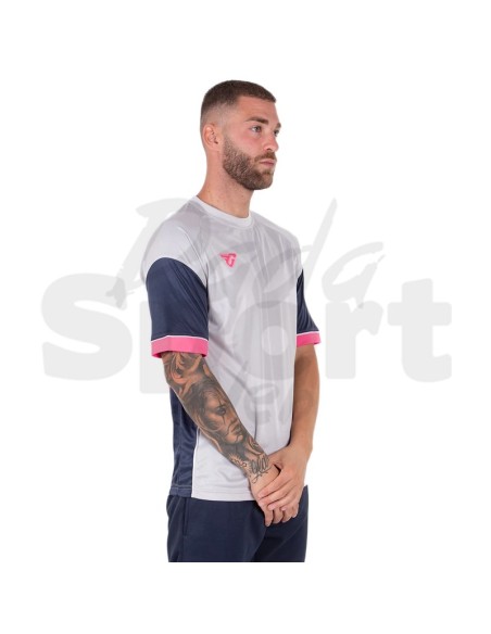 Frankie Garage Hero 07 Maglia Calcio Unisex Grigio/Fuxia in Interlock