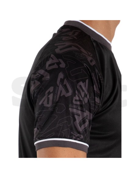 Frankie Garage King 07 Nero Maglia Calcio Unisex Manica Corta in Interlock