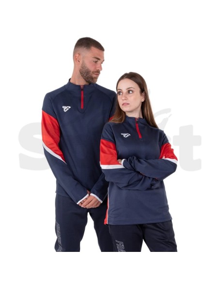 Frankie Garage Hero 05  Felpa Allenamento Unisex Blu Rosso Bianco