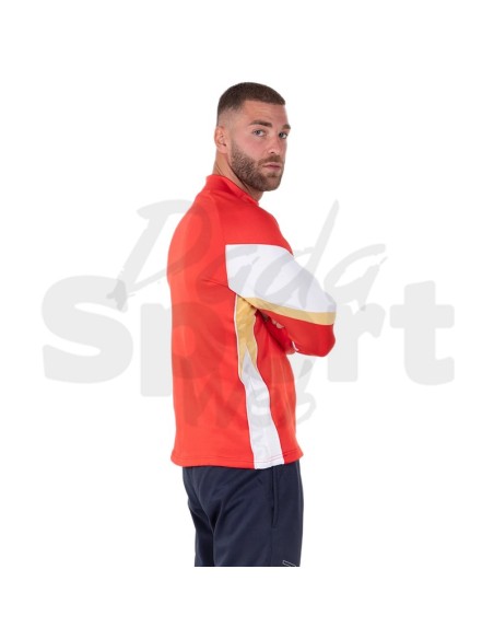 Frankie Garage Hero 05  Felpa Allenamento Unisex Rosso Bianco Oro