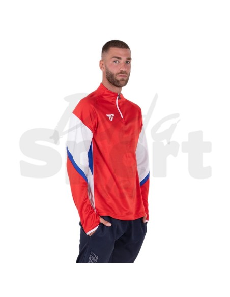 Frankie Garage Hero 05  Felpa Allenamento Unisex Rosso Bianco Azzurro