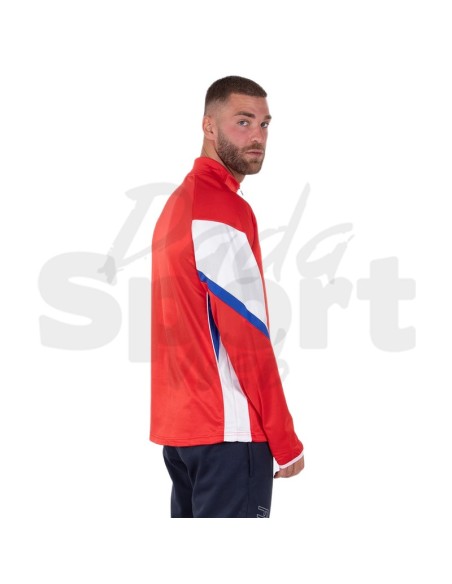 Frankie Garage Hero 05  Felpa Allenamento Unisex Rosso Bianco Azzurro