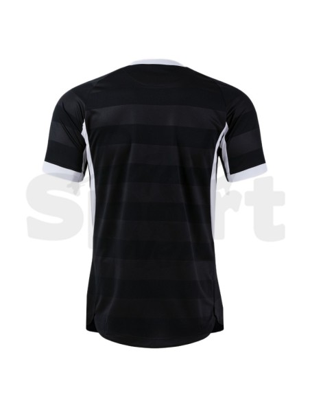 Joma Toletum VII  Maglia da Calcio Uomo Nero/Bianco Manica Corta Raglan