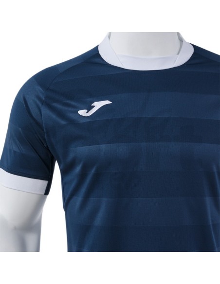 Joma Toletum VII  Maglia da Calcio Uomo Blu/Bianco Manica Corta Raglan