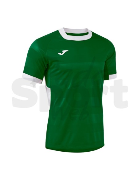 Joma Toletum VII  Maglia da Calcio Uomo Verde/Bianco Manica Corta Raglan