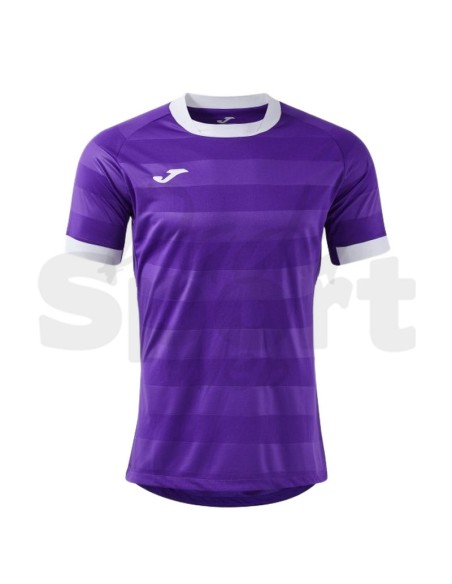 Joma Toletum VII  Maglia da Calcio Uomo Viola/Bianco Manica Corta Raglan