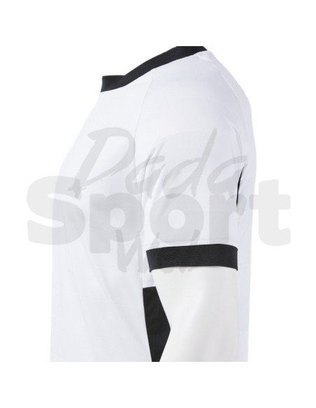 Joma Toletum VII  Maglia da Calcio Uomo Bianco/Nero Manica Corta Raglan