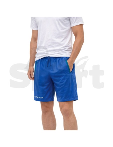 Givova Pocket  Pantaloncino Unisex con Tasche in Poliestere Interlock